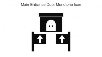 Main Entrance Door Monotone Icon In Powerpoint Pptx Png And Editable Eps Format