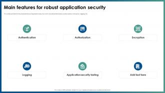 Main Features For Robust Application Security