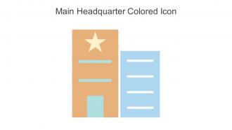 Main Headquarter Colored Icon In Powerpoint Pptx Png And Editable Eps Format
