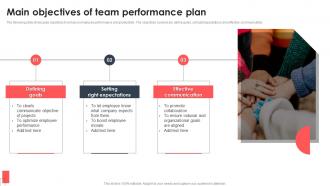 Main Objectives Of Team Performance Plan