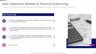 Main objectives related finance outsourcing finance accounting services