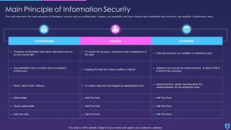 Main Principle Of Information Security