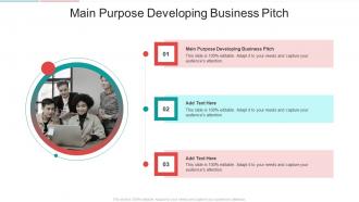 Main Purpose Developing Business Pitch In Powerpoint And Google Slides Cpb