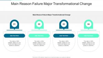 Main Reason Failure Major Transformational Change In Powerpoint And Google Slides Cpb