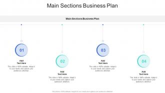 Main Sections Business Plan In Powerpoint And Google Slides Cpb