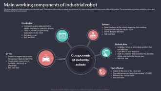 Main Working Components Of Industrial Robot Implementation Of Robotic Automation In Business