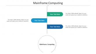 Mainframe computing ppt powerpoint presentation show infographic template cpb