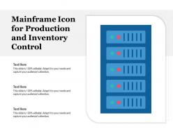 Mainframe icon for production and inventory control