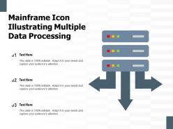Mainframe icon illustrating multiple data processing