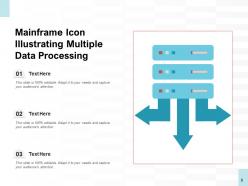 Mainframe Icon Transaction Customer Production Illustrating Inventory Processing