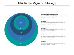 Mainframe migration strategy ppt powerpoint presentation show slide portrait cpb