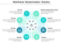 Mainframe modernization solution ppt powerpoint presentation file slide download cpb
