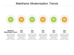 Mainframe modernization trends ppt powerpoint presentation visual aids infographic template cpb
