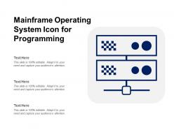 Mainframe operating system icon for programming