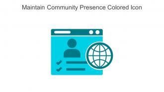 Maintain Community Presence Colored Icon In Powerpoint Pptx Png And Editable Eps Format