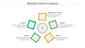 Maintain culture company ppt powerpoint presentation styles grid cpb