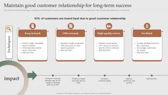 Maintain Good Customer Relationship For Search Engine Marketing To Increase MKT SS V