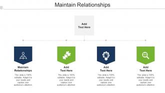 Maintain Relationshipscpb Ppt Powerpoint Presentation Slides Deck Cpb