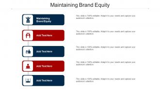 Maintaining Brand Equity Ppt Powerpoint Presentation File Ideas Cpb