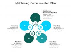 Maintaining communication plan ppt powerpoint presentation gallery aids cpb