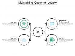 Maintaining customer loyalty ppt powerpoint presentation ideas visuals cpb