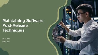 Maintaining Software Post Release Techniques PPT Graphics AT