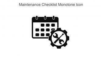 Maintenance Checklist Monotone Icon In Powerpoint Pptx Png And Editable Eps Format