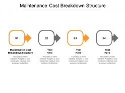 Maintenance cost breakdown structure ppt powerpoint presentation summary portfolio cpb