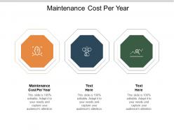 Maintenance cost per year ppt powerpoint presentation model infographic template cpb