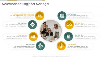 Maintenance Engineer Manager In Powerpoint And Google Slides Cpp