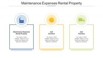 Maintenance Expenses Rental Property Ppt Powerpoint Presentation Design Cpb