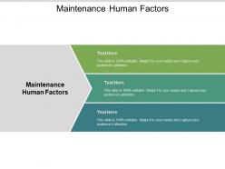 Maintenance human factors ppt powerpoint presentation icon graphics cpb