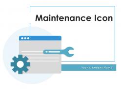 Maintenance Icon Database Service Gears Industrial Equipment