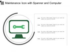 Maintenance Icon With Spanner And Computer