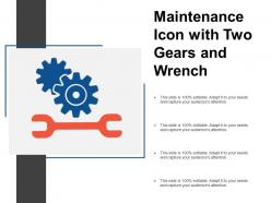 Maintenance Icon With Two Gears And Wrench