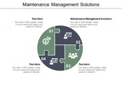 Maintenance management solutions ppt powerpoint presentation pictures summary cpb