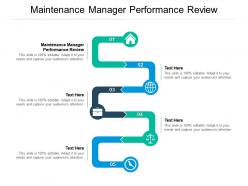 Maintenance manager performance review ppt powerpoint presentation icon inspiration cpb
