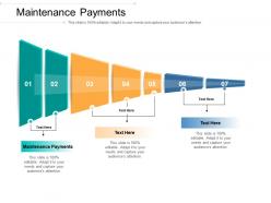 Maintenance payments ppt powerpoint presentation summary graphics cpb