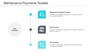 Maintenance Payments Taxable Ppt Powerpoint Presentation Backgrounds Cpb