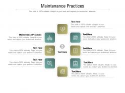 Maintenance practices ppt powerpoint presentation icon samples cpb