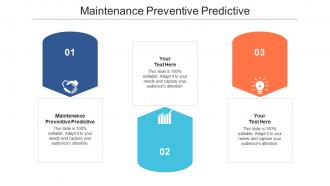 Maintenance preventive predictive ppt powerpoint presentation show vector cpb