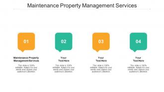 Maintenance property management services ppt powerpoint presentation gallery inspiration cpb