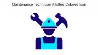 Maintenance Technician Allotted Colored Icon In Powerpoint Pptx Png And Editable Eps Format