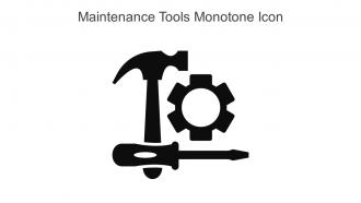 Maintenance Tools Monotone Icon In Powerpoint Pptx Png And Editable Eps Format