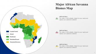 Major African Savanna Biomes Map
