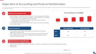 Major Aims Of Accounting And Finance Transformation Ppt Slides Picture