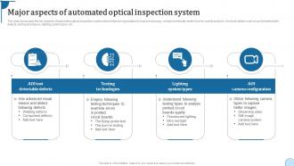 Major Aspects Of Automated Optical Inspection System
