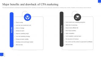 Major Benefits And Drawback Of CPA Marketing Best Practices To Deploy CPA Marketing