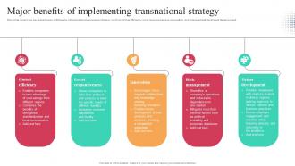 Major Benefits Of Implementing Transnational Strategy Worldwide Approach Strategy SS V