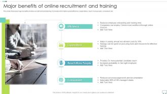 Major Benefits Of Online Recruitment And Training